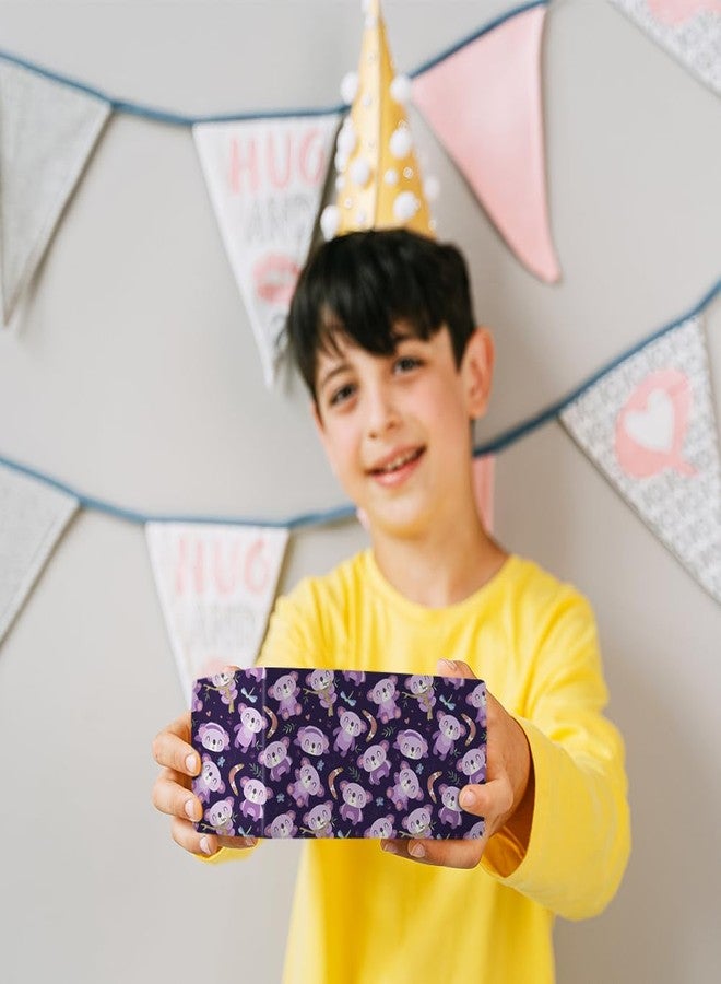 Geluode Birthday Wrapping Paper For Kids Girls Boys Women, Cute Koala With Boomerang Design Gift Wrap Paper for Birthday or Baby Shower, 4 Sheets Folded Flat 20x28 Inches Per Sheet - Image 5